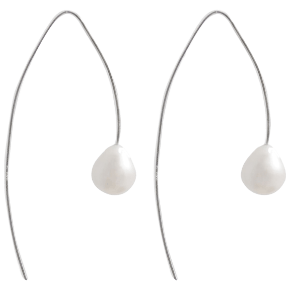 Splendid Pearls Pearl Earrings in Sterling Silver