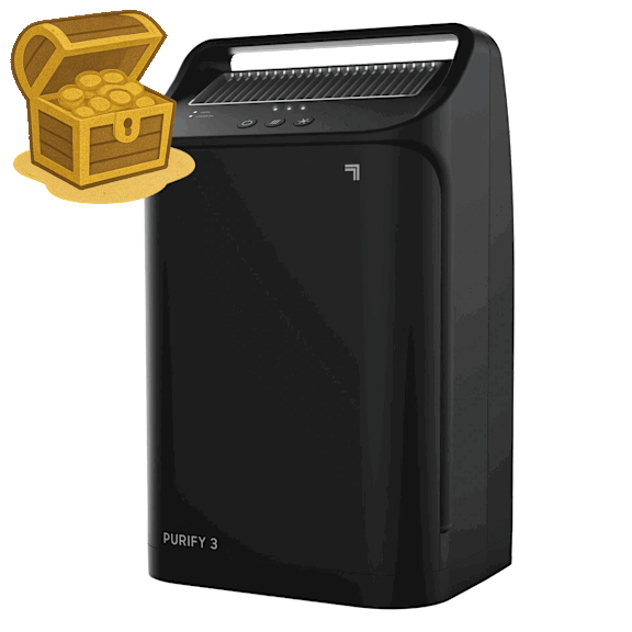 Sharper Image by Vornado PURIFY 3 Triple Stage HEPA Small Room Air Purifier