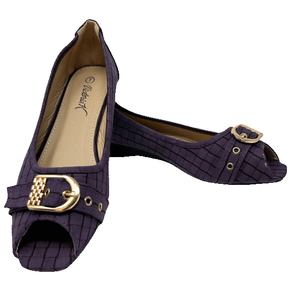 Victoria K. Women Fashion Low Wedge Open Toe Shoes
