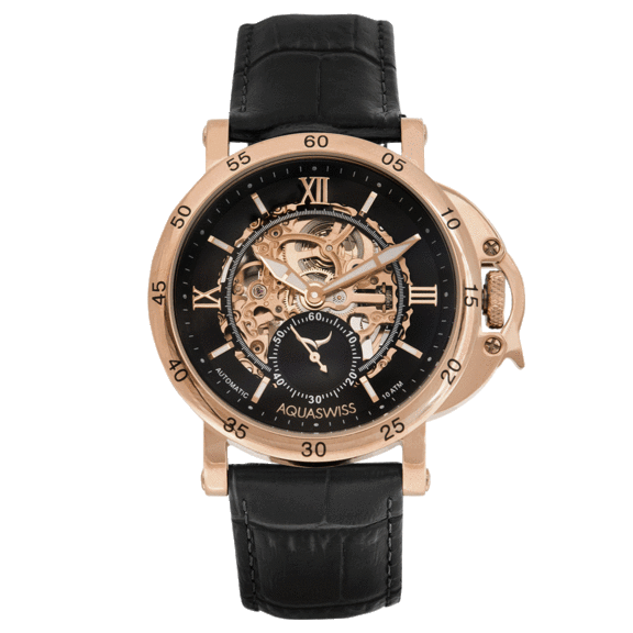 Aquaswiss Lex Automatic Skeletonized Dial Watch