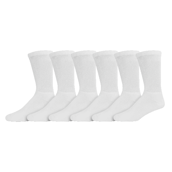 Paquete de 6: Ciana Calcetines Unisex Diabéticos de Algodón Suave