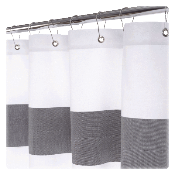 Enchante Home Unique Turkish Cotton Shower Curtain