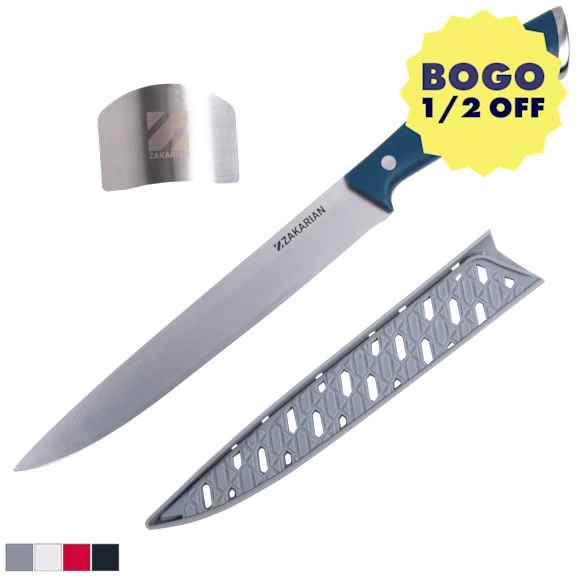 Zakarian by Dash 8" Slicing Knife with Finger Guard