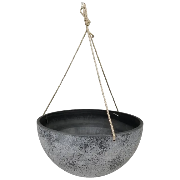 The Speckled Gray Hanging Planter