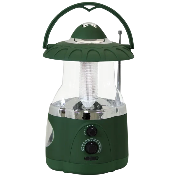 Infinite Basics North Point Lantern & Flashlight with Built-in AM/FM Radio
