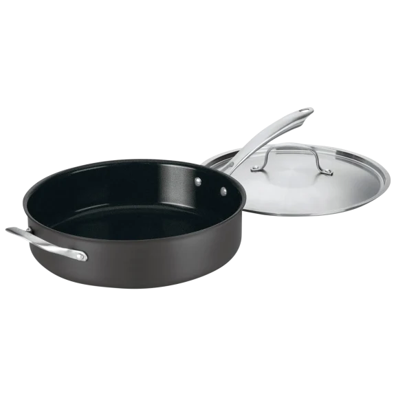 Cuisinart Green Gourmet 5.5-Quart Saute Pan with Helper Handle and Cover