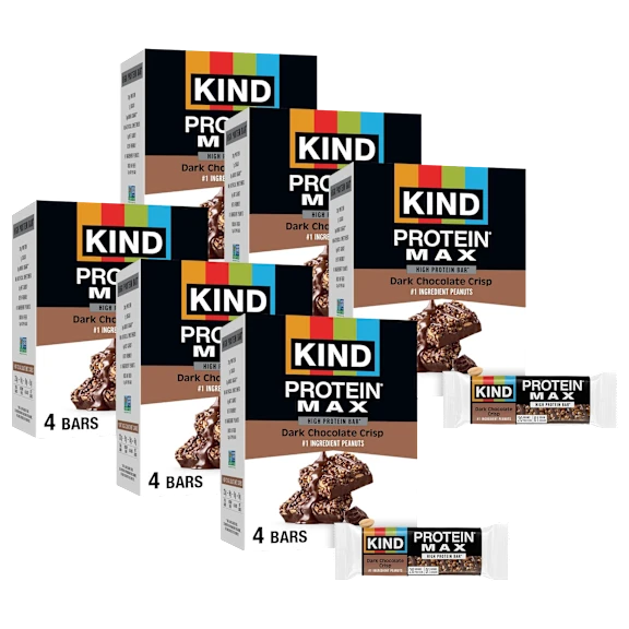 24-Pack: KIND Dark Chocolate Crisp Protein Max Bars