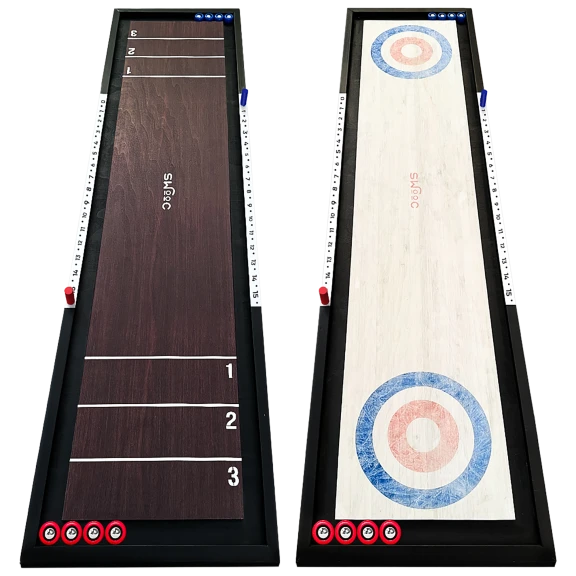 The Classic Tabletop Shuffleboard and Curling Game