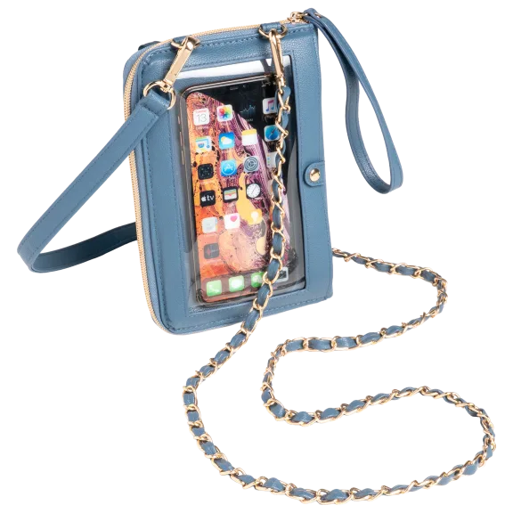 G.I.L.I. Faux Leather Wallet Crossbody with Two Straps