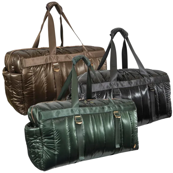 Joan & David Bolsa Deportiva Tubular Metalica de Nailon