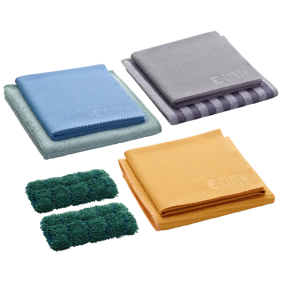 8-Piece E-Cloth Essential Cleaning Bundle (No Solution Needed)