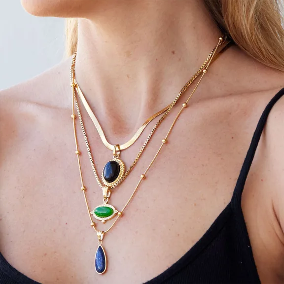 The Elegant 8-Piece Genuine Gemstone Jewelry Set