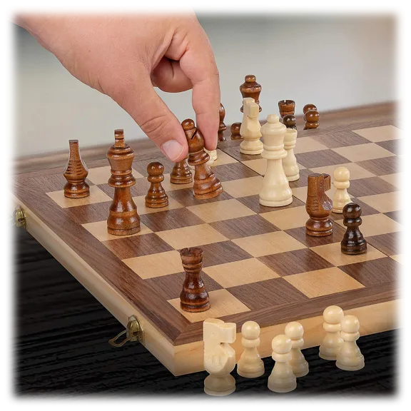 The Foldable Wooden Chess Set