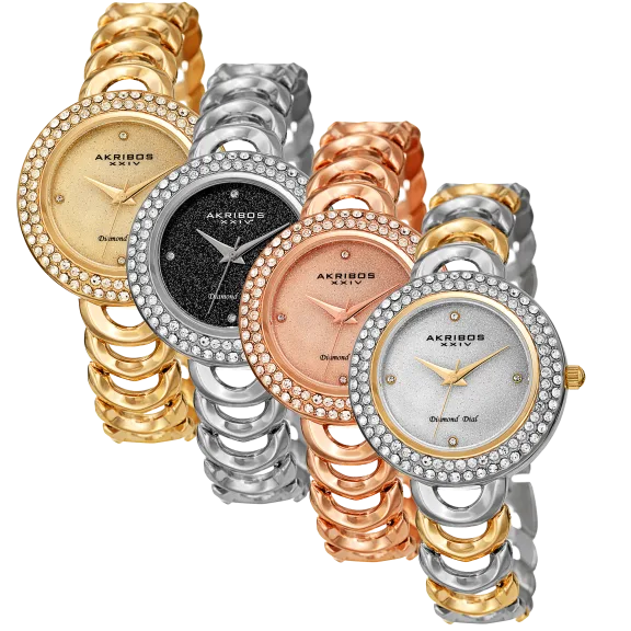 Akribos XXIV Women's Diamond & Swarovski Crystal Watch