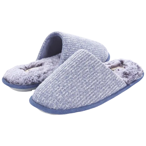 Floopi Womens Aurora Knit Scuff Slippers
