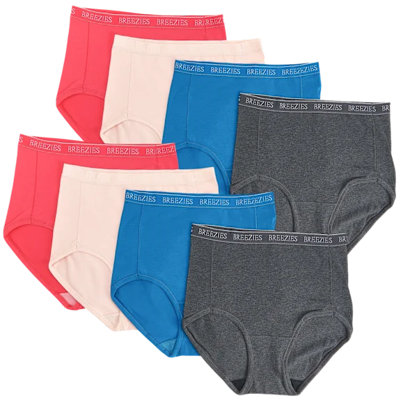 8-Pack: Breezies Signature Full Brief Panty