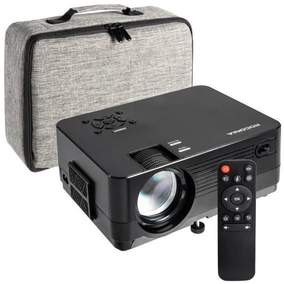 Roconia 1080P HD Proyector con WiFi y Pantalla de 100 Pulgadas