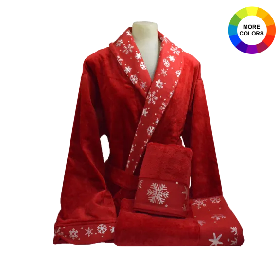 Enchante Home Christmas Bathrobe Towel Set