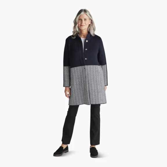 The Genuine Irish Herringbone Sweater Coat