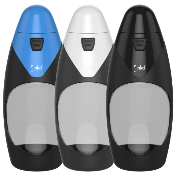 3-Pack: nkd pod+ Water Filter Bottle (585ml / 20oz)