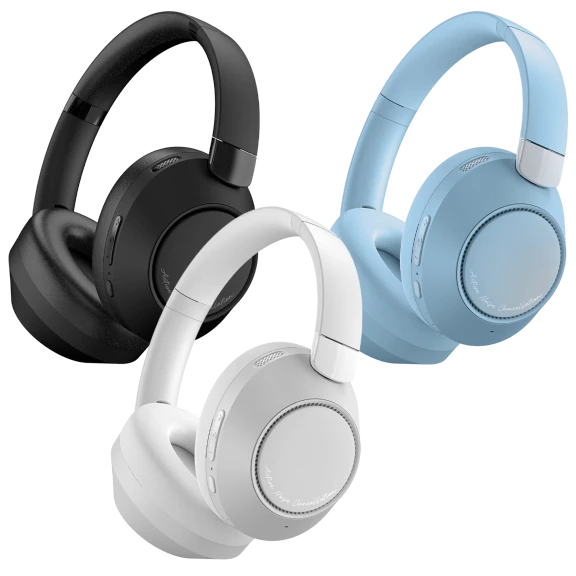 Brookstone Sonic Seclude Active Noise Cancelling Wireless Headphones