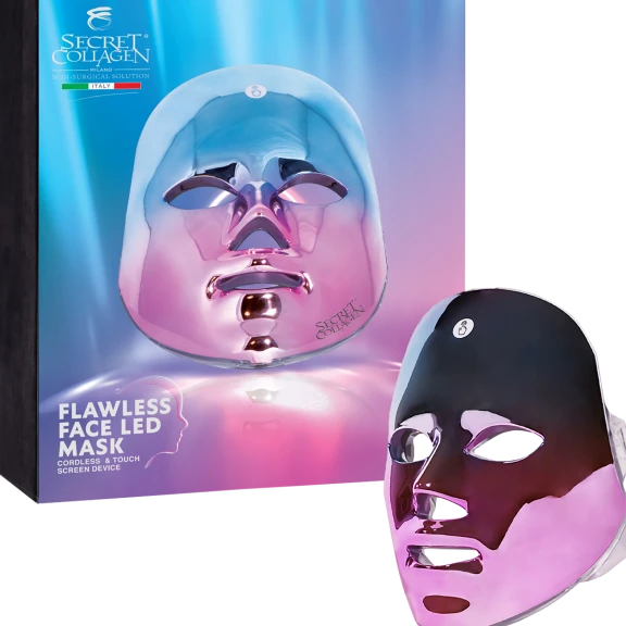 Secret Collagen Flawless Face Cordless LED Light Therapy Mask