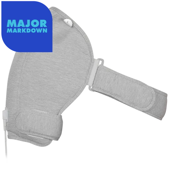 Sharper Image Calming Heat 9-Setting Therapeutic Massaging Shoulder Wrap