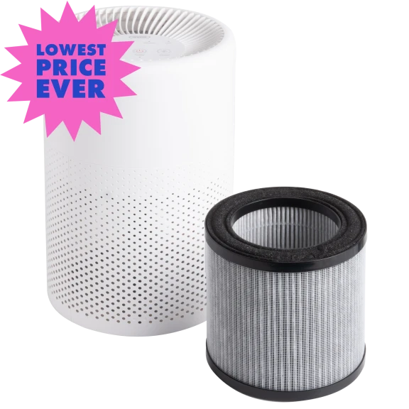 WETIE Tabletop Air Purifier with True HEPA Filter