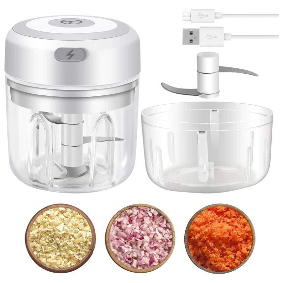 Cheer Collection Electric Mini Garlic Chopper
