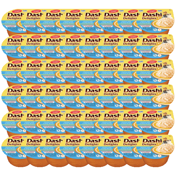48-Pack: INABA Dashi Delights for Cats