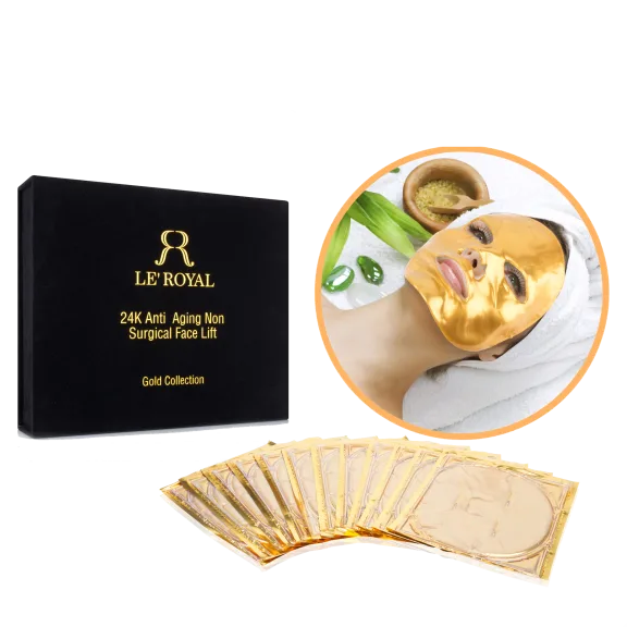 12-Pack: Le Royal 24K Gold Face Masks