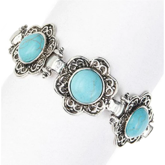 Blue Island Retro Turquoise Bracelet