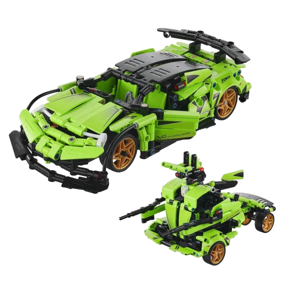 VEVOR Kids 461-Piece STEM Building App Controlled Sports Car & Battle Robot