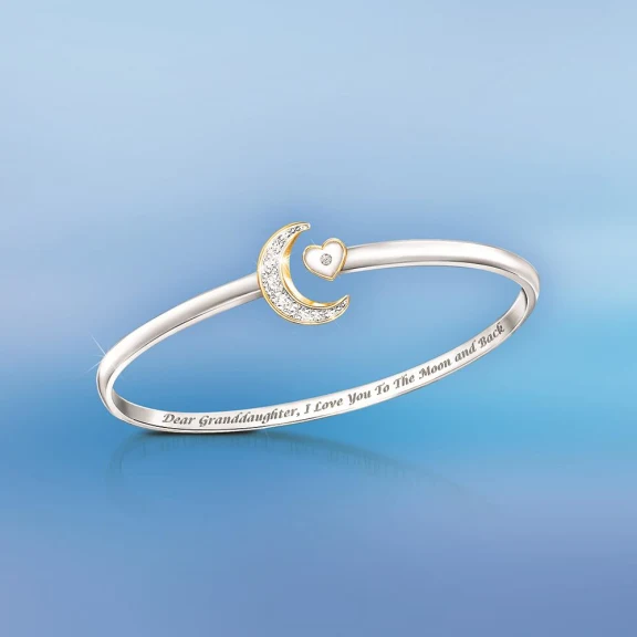 The I Love You To The Moon Granddaughter Bracelet