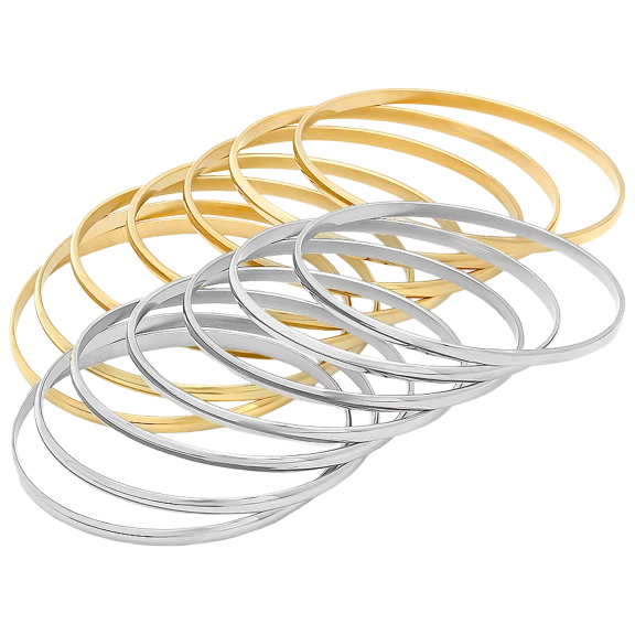 Steeltime Set de 14 Pulseras para Mujer