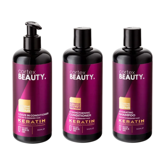 Cortex Beauty 3-Piece Keratin Leave In Conditioner Set