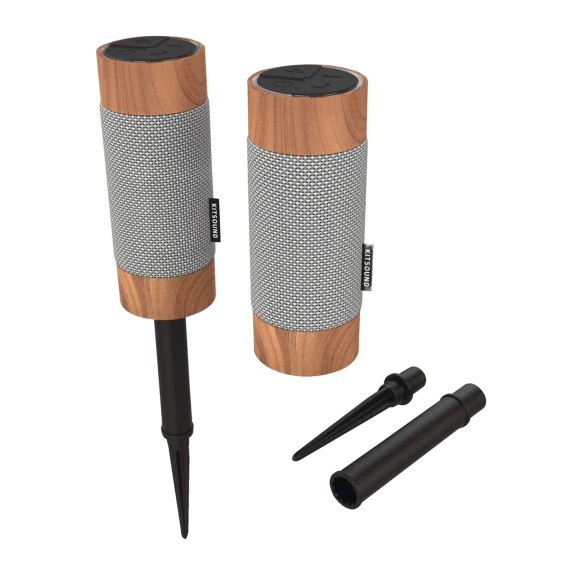 2-Pack: Kitsound Diggit2 Weatherproof Stereo Speakers