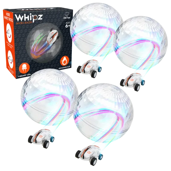 4-Pack: USA Toyz Whipz Micro Racers Toy Cars
