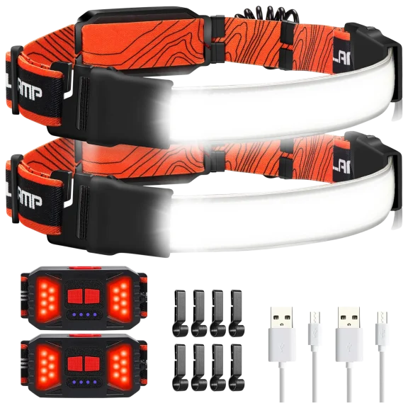 2-Pack: Adelante LED Headlamp Flashlight