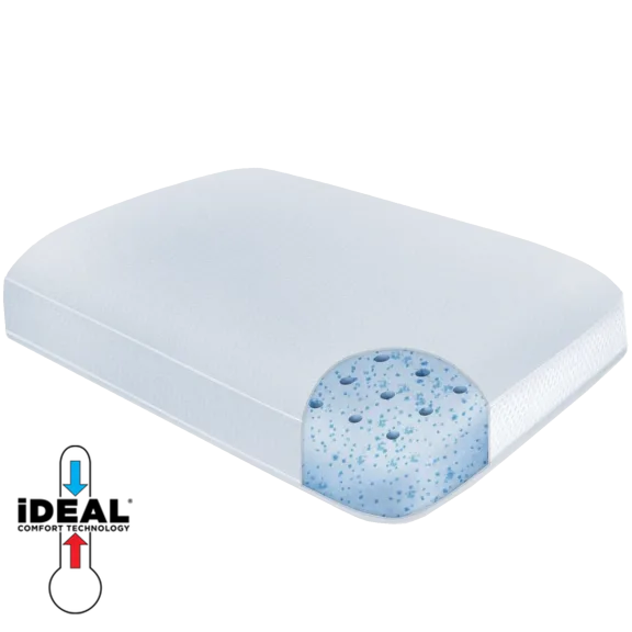 iDEAL Comfort by SensorPedic Gel Memory Foam Firm Pillow