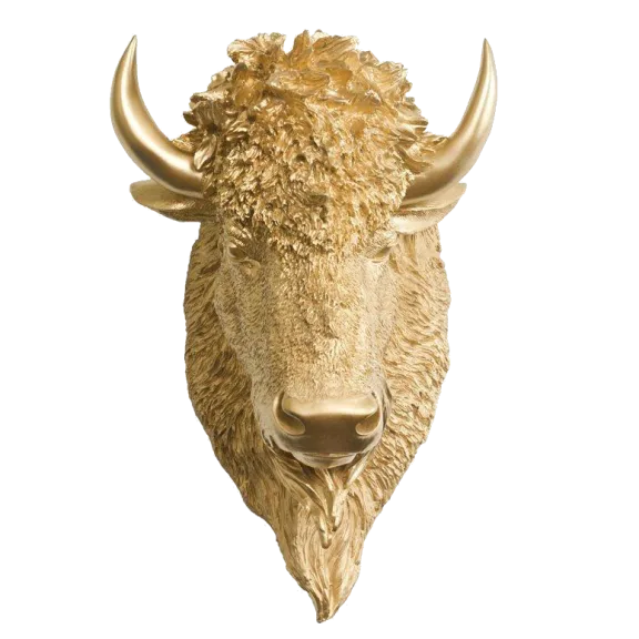 Wall Charmers Mini Resin Yellowstone Bison