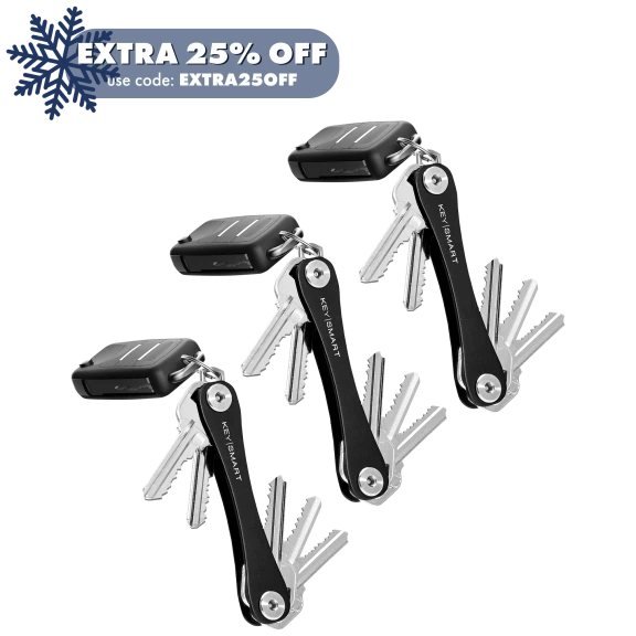 3-Pack: KeySmart Original Compact Key Organizer