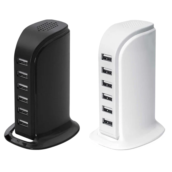 LAX 6-Port USB Desktop Charging Station