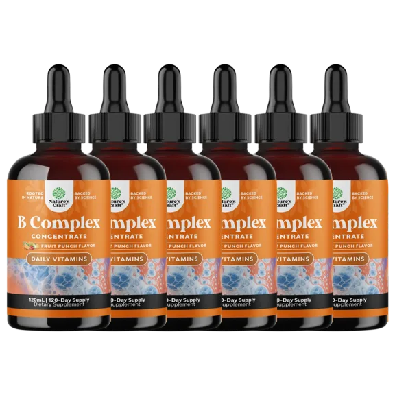 6-Pack: Nature's Craft Liquid Vegan B Complex Drops