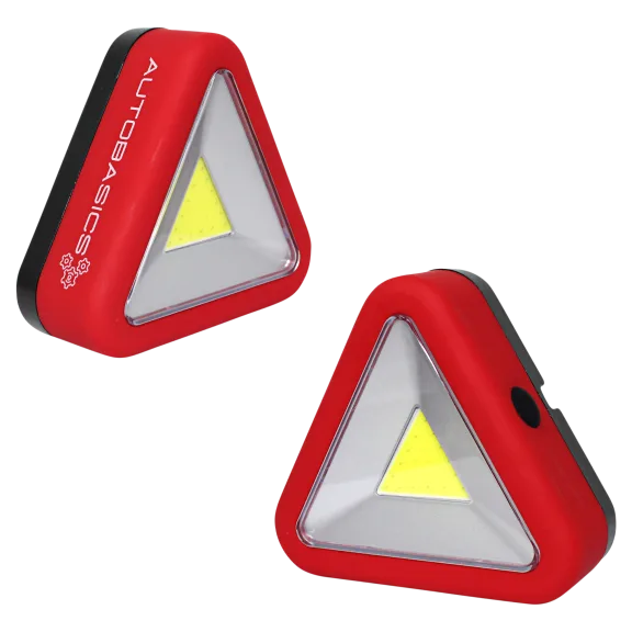 2-Pack: AutoBasics Roadside LED Safety Triangle Lights