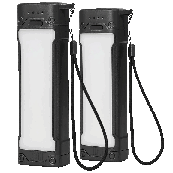 2-Pack: Limitless MegaLight 20000 mAh Power Bank with Flood Light and Strap