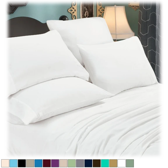 Luxury Home 6-Piece Luxurious Ultra Soft Microfiber Sheet Set