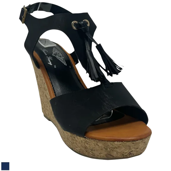 Victoria K Women's Fashion Wedge with Front Tassel Shoes