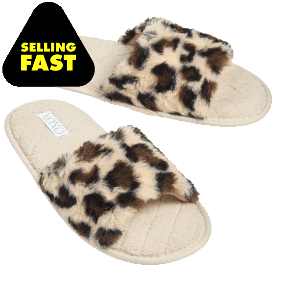 XOXO Ladies Animal Print Slippers