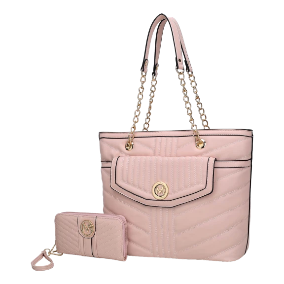 MKF Collection Chiari Tote Bag & Wallet Set by Mia K